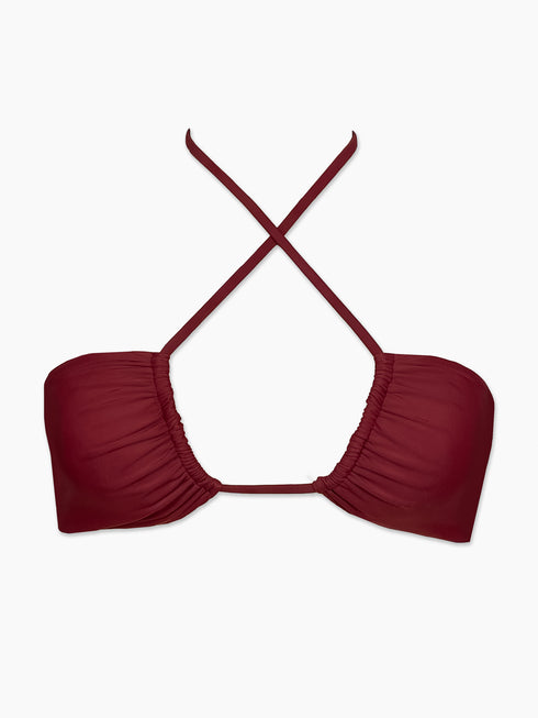 The Iman Halter Top - Merlot